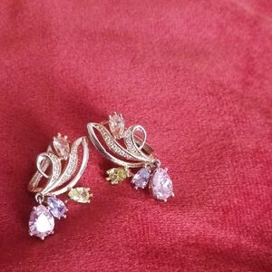 Elegant Gold Filled Floral Earrings
